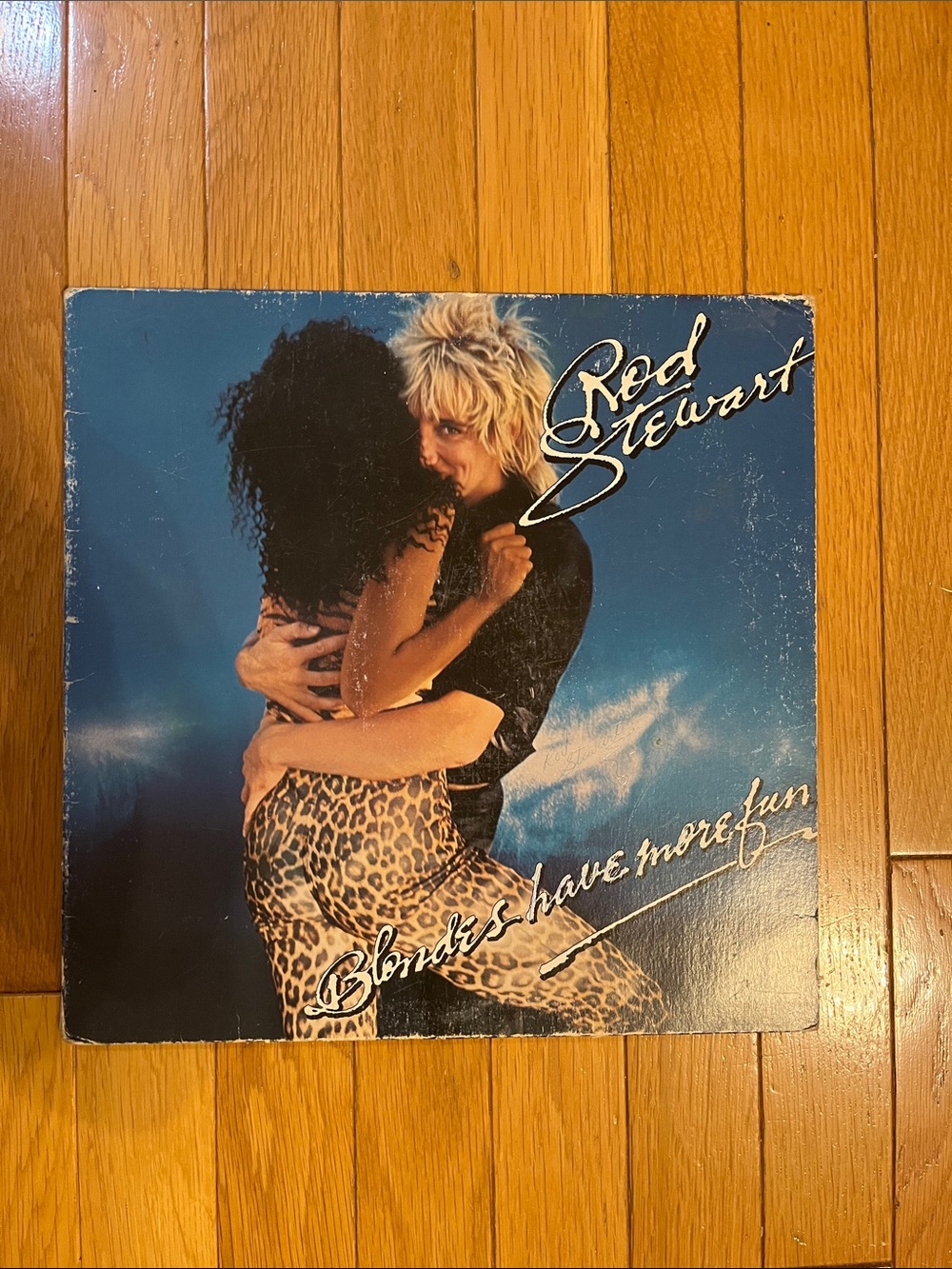 Rod Stewart Blondes Have More Fun vinyl album